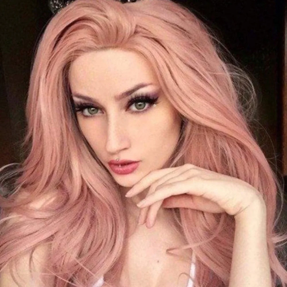22” ROSE GOLD BODY WAVY LACE FRONT WIG  *NEW*